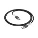 Дата кабель USB-C to USB-C 1.0m 3A 60 W silicone black BOROFONE (6974443384802)