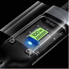 Дата кабель USB 2.0 AM to Lightning + Micro 5P + USB-C 1.2m 100W nylon black XoKo (SC-3100) - Фото