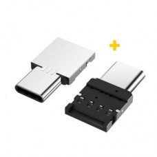 Переходник OTG USB 2.0 AF to USB-C silver XoKo (XK-AC045-SL2) - Фото