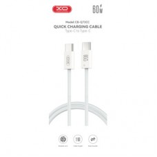 Дата кабель USB-C to USB-C 1.0m 60W white XO (CB-Q73CC) - Фото