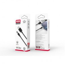 Дата кабель USB 2.0 AM to Lightning 1.0m 2.1A magnetic pvc white XO (NB187-L-1-WH) - Фото