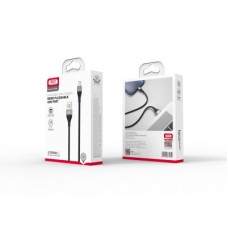 Дата кабель USB 2.0 AM to Lightning 1.0m 2.4A double-side grey XO (NB188-L-1-GR) - Фото