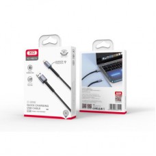 Дата кабель USB 2.0 AM to Lightning 1.0m 2.4A black XO (NB215-L-1-BK) - Фото