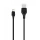 Дата кабель USB 2.0 AM to Lightning 1.0m 2.1A black XO (NB36-L-1-BK)