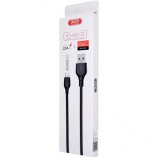 Дата кабель USB 2.0 AM to Micro 5P 2.0m 2.1A black XO (XO-NB103-BK) - Фото