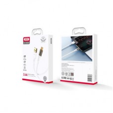 Дата кабель USB 2.0 AM to Micro 5P 1.0m 2.4A white XO (NB229-M-1-WH) - Фото