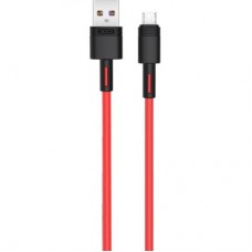 Дата кабель USB 2.0 AM to Micro 5P 1.0m 5A red XO (NB166-M-1-RD)