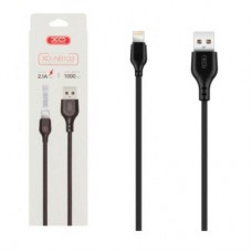 Дата кабель USB 2.0 AM to Lightning 1.0m 2.1A black XO (XO-NB-103-L-1-BK) - Фото