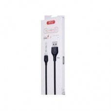 Дата кабель USB 2.0 AM to Lightning 2.0m 2.1A black XO (XO-NB-103-L-2-BK) - Фото