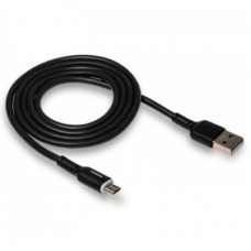 Дата кабель USB 2.0 AM to Micro 5P 1.0m 3A black XO (NB112-M-BK) - Фото