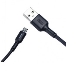 Дата кабель USB 2.0 AM to Micro 5P 1.0m 3A black XO (NB112-M-BK) - Фото