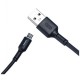 Дата кабель USB 2.0 AM to Micro 5P 1.0m 3A black XO (NB112-M-BK)