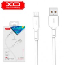Дата кабель USB 2.0 AM to Micro 5P 1.0m 3A white XO (NB112-M-WH) - Фото