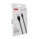 Дата кабель USB 2.0 AM to USB-C 1.0m braided black XO (XO-NB143C1-BK) Дата кабель USB 2.0 AM to USB-C 1.0m braided black XO (XO-NB143C1-BK)