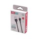 Дата кабель USB 2.0 AM to Lightning 1.0m 2.1A black XO (XO-NB200-L-1-BK)
