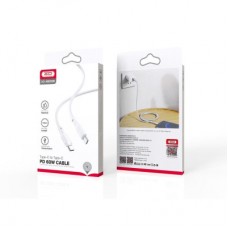 Дата кабель USB 2.0 AM to USB-C 1.0m 2.1 A white XO (XO-NB-208-TC-1-WH) - Фото