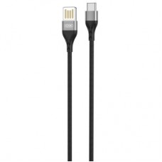 Дата кабель USB 2.0 AM to USB-C 1.0m 2.1A double-side grey XO (NB188-TC-1-GR) - Фото