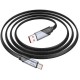 Дата кабель USB 2.0 AM to USB-C 1.2m 5A nylon black HOCO (6942007605007)