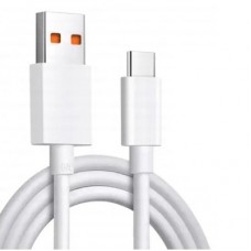 Дата кабель USB 2.0 AM to USB-C 1.0m 6A white Dengos (PLS-TC-6A-WHITE) - Фото