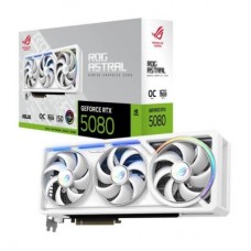 Відеокарта ASUS GeForce RTX5080 16 GB ROG ASTRAL WHITE OC (ROG-ASTRAL-RTX5080-O16G-WHITE) - Фото