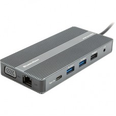 Концентратор Blueendless USB-C to 2xHDMI + VGA + LAN + 3xUSB 2.0 + SD/TF + USB-C PD100W + Aux (CA913886) - Фото