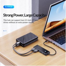 Концентратор Orico USB-C to 2xUSB-C + 2xUSB3.0 (CA914210) - Фото