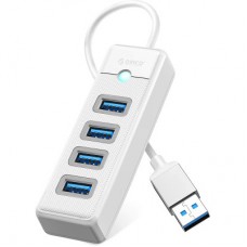 Концентратор Orico USB 3.0 to 4xUSB 3.0 0.15m white (CA914869) - Фото