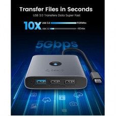 Концентратор Orico USB-C to 5-in-1 Docking Station 5Gbps (CA914227) - Фото