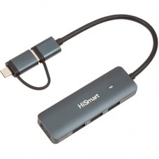 Концентратор HiSmart USB 3.0 to 4xUSB 3.0 (CA913466) - Фото