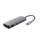 Концентратор Trust USB-C 8-in1 1xUSB-А 3.2/USB-A 2.0/2xUSB-С/HDMI/Ehernet/SD/microSD aluminium 0.15m grey Концентратор Trust USB-C 8-in1 1xUSB-А 3.2/USB-A 2.0/2xUSB-С/HDMI/Ehernet/SD/microSD aluminium 0.15m grey