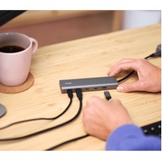 Концентратор Trust USB-C to 5xUSB-C aluminium 0.1m grey (25136_TRUST) - Фото