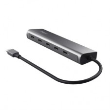 Концентратор Trust USB-C to 5xUSB-C aluminium 0.1m grey (25136_TRUST) - Фото