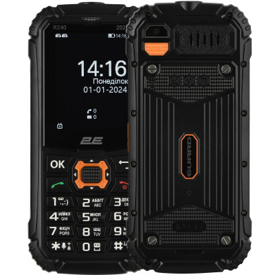 Мобільний телефон 2E R240 2025 Black (694743657623)