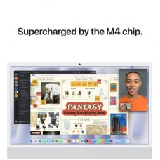 Компьютер Apple 24" iMac Retina 4.5K / Apple M4 (10-c/CPU, 10-c/GPU), 16, 512, Silver, Model A3137 (MWUV3UA/A) - Фото
