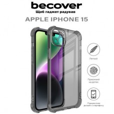 Чохол для мобільного телефона BeCover Anti-Shock Apple iPhone 15 Grey (710621) - Фото