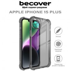 Чохол для мобільного телефона BeCover Anti-Shock Apple iPhone 15 Plus Grey (710622) - Фото