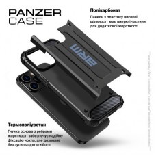 Чохол для мобільного телефона Armorstandart Panzer Apple iPhone 16 Pro Black (ARM79546) Чохол для мобільного телефона Armorstandart Panzer Apple iPhone 16 Pro Black (ARM79546) - Фото