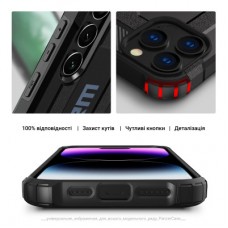 Чохол для мобільного телефона Armorstandart Panzer Apple iPhone 16 Pro Black (ARM79546) Чохол для мобільного телефона Armorstandart Panzer Apple iPhone 16 Pro Black (ARM79546) - Фото