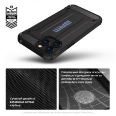 Чохол для мобільного телефона Armorstandart Panzer Apple iPhone 16 Pro Black (ARM79546) Чохол для мобільного телефона Armorstandart Panzer Apple iPhone 16 Pro Black (ARM79546) - Фото