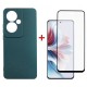 Чохол для мобільного телефона Dengos Oppo Reno 11F + glass Green (DG-KM-96)