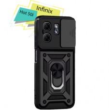 Чохол для мобільного телефона BeCover Military Infinix Hot 50i (X6531) Black (713047) - Фото