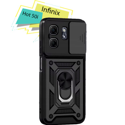 Чохол для мобільного телефона BeCover Military Infinix Hot 50i (X6531) Black (713047)