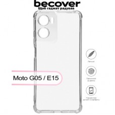 Чохол для мобільного телефона BeCover Anti-Shock Motorola Moto G05 / E15 Clear (713470) - Фото