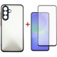 Чохол для мобільного телефона Dengos Samsung Galaxy A36 Matte + glass (Black) (DG-KM-145)