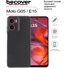 Чохол для мобільного телефона BeCover Motorola Moto G05 / E15 Black (713476) - Фото
