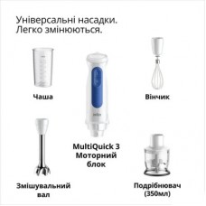Блендер Braun MQ 30202 M WH - Фото