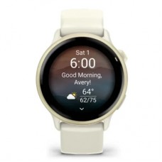 Смарт-годинник Garmin vivoactive 6, Bone/Lunar Gold, GPS смарт-годинник (010-02985-01) Смарт-годинник Garmin vivoactive 6, Bone/Lunar Gold, GPS смарт-годинник (010-02985-01) - Фото