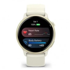 Смарт-годинник Garmin vivoactive 6, Bone/Lunar Gold, GPS смарт-годинник (010-02985-01) Смарт-годинник Garmin vivoactive 6, Bone/Lunar Gold, GPS смарт-годинник (010-02985-01) - Фото