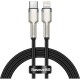 Дата кабель USB-C to Lightning 1.0m Cafule Metal PD 20W black Baseus (CATLJK-A01)