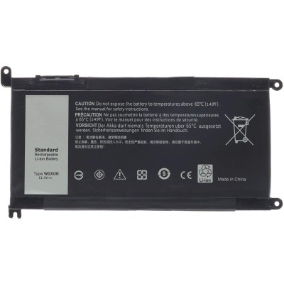 Акумулятор для ноутбука Dell Inspiron 15-5568 WDX0R, 41Wh (3700mAh), 3cell, 11.4V, Li-ion AlSoft (A71072)